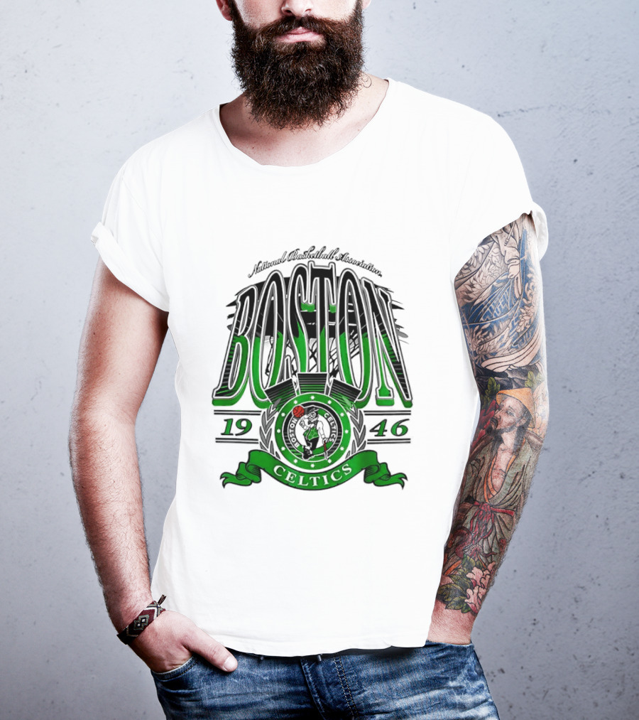 Boston Celtics National Basketball Association 1946 Team T-Shirt