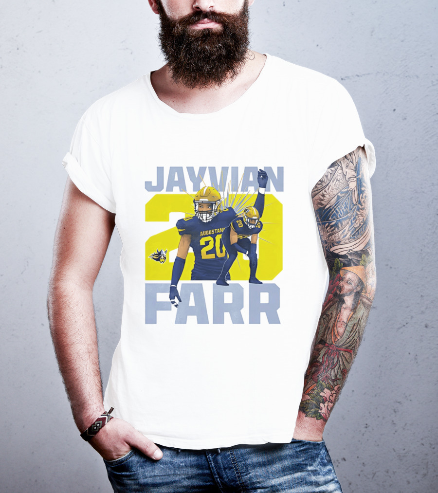 Augustana Jayvian Farr 20 NCAA Football Legends Collage T-Shirt