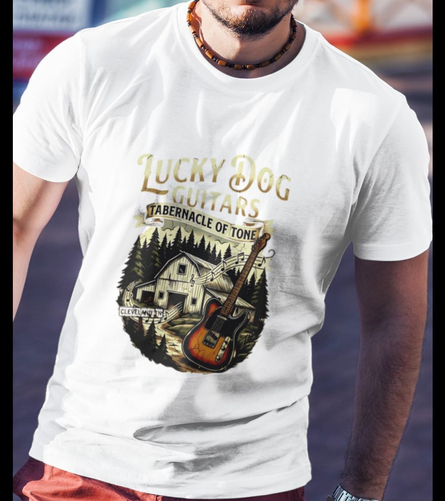 Lucky Dog Guitars Tabernacle Of Tone Cleveland TN Musical Barn Scene T-Shirt