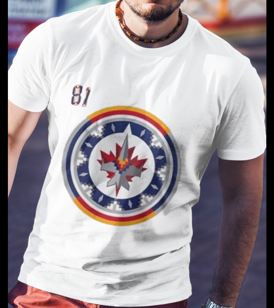 Winnipeg Jets Wasacnews Night 2026 Pixelated Logo 81 T-Shirt