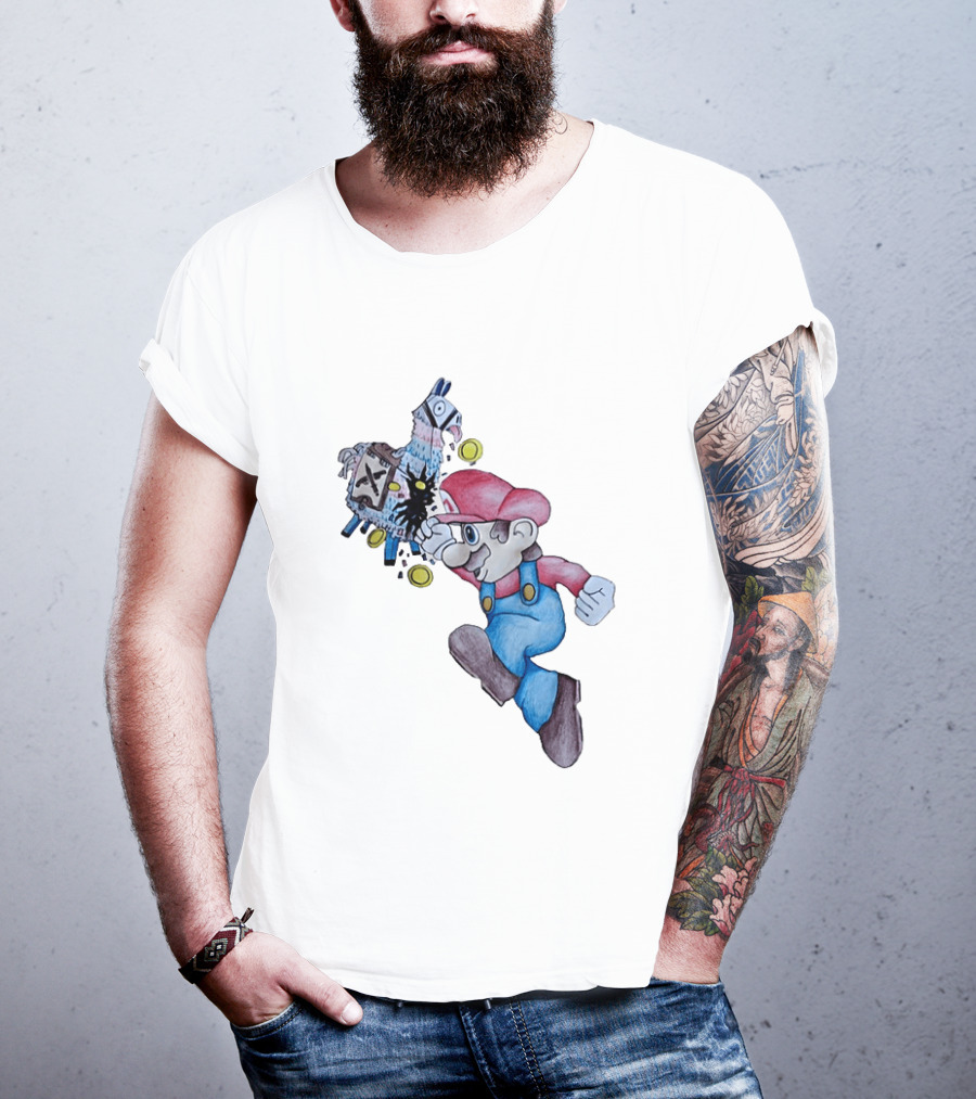Super Mario Llama Coins Jumping T-Shirt