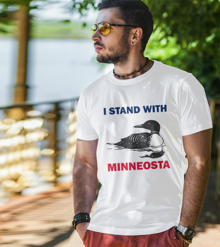 I Stand With Minnesota Common Loon T-Shirt