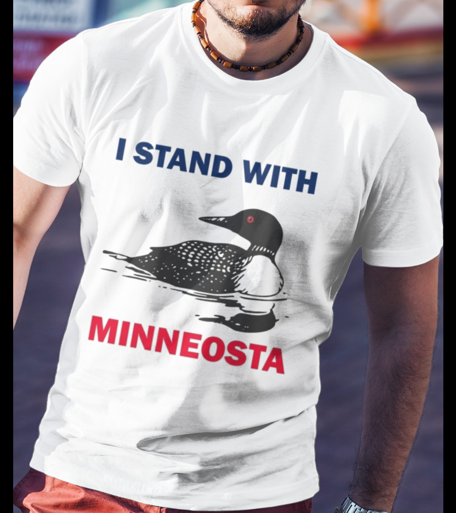 I Stand With Minnesota Common Loon T-Shirt