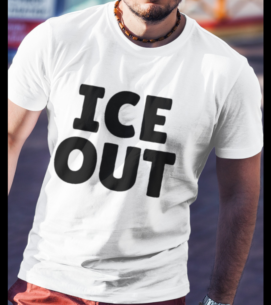 USA People Support ICE OUT Message T-Shirt