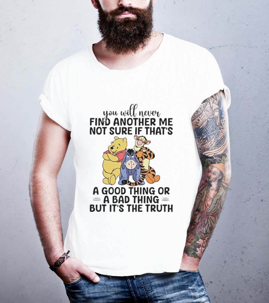 Winnie The Pooh Eeyore Tigger You Will Never Find Another Me Not Sure If That's A Good Thing Or A Bad Thing But It's The Truth T-Shirt