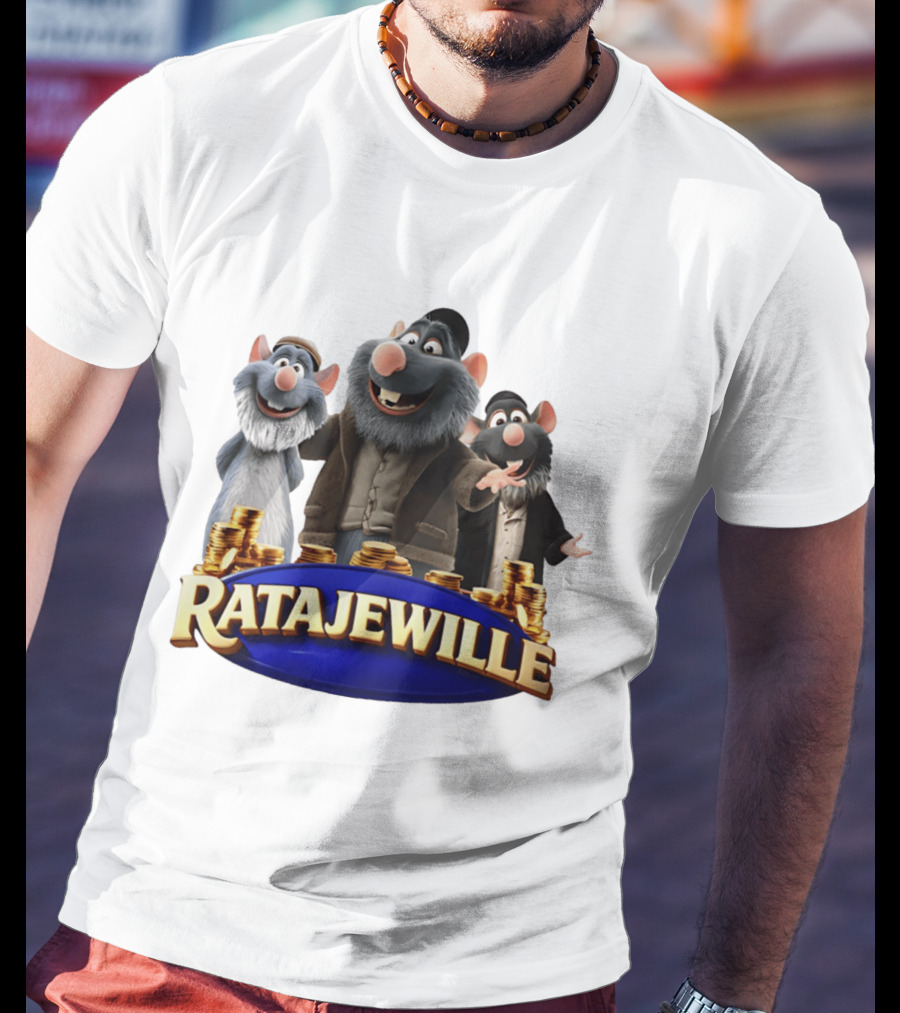 Ratajewille Remy Ratatouille Cartoon Characters Coins T-Shirt