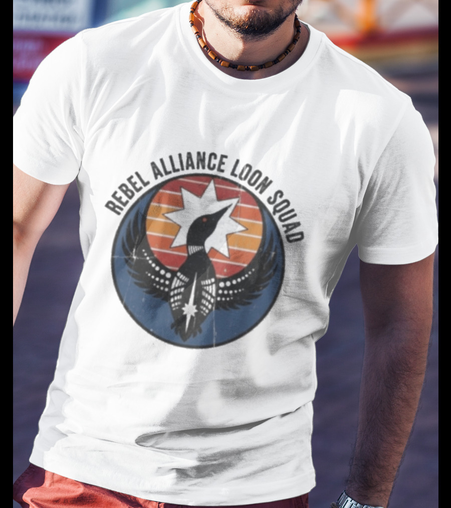 Rebel Alliance Loon Squad Star Emblem Vintage Retro Circle T-Shirt