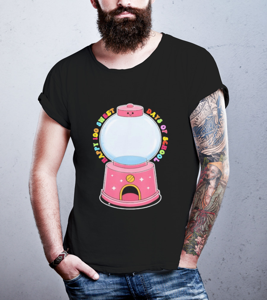 Happy 100 Sweet Days Of School Gumball Machine T-Shirt