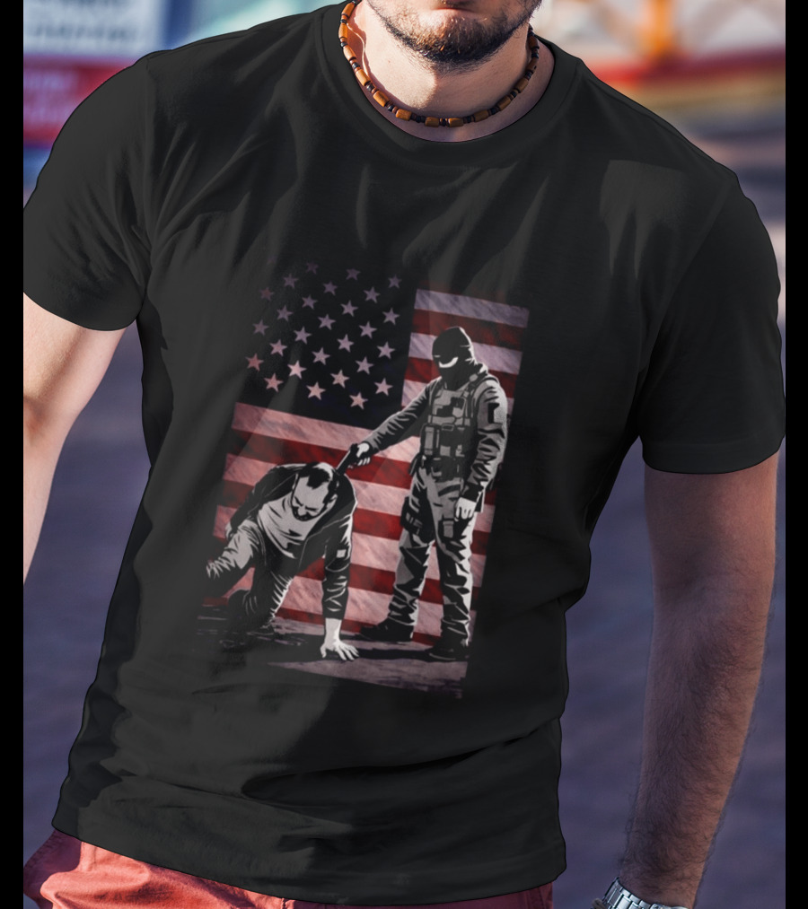 Alex Pretti Was Executed By Ice Flag America T-Shirt