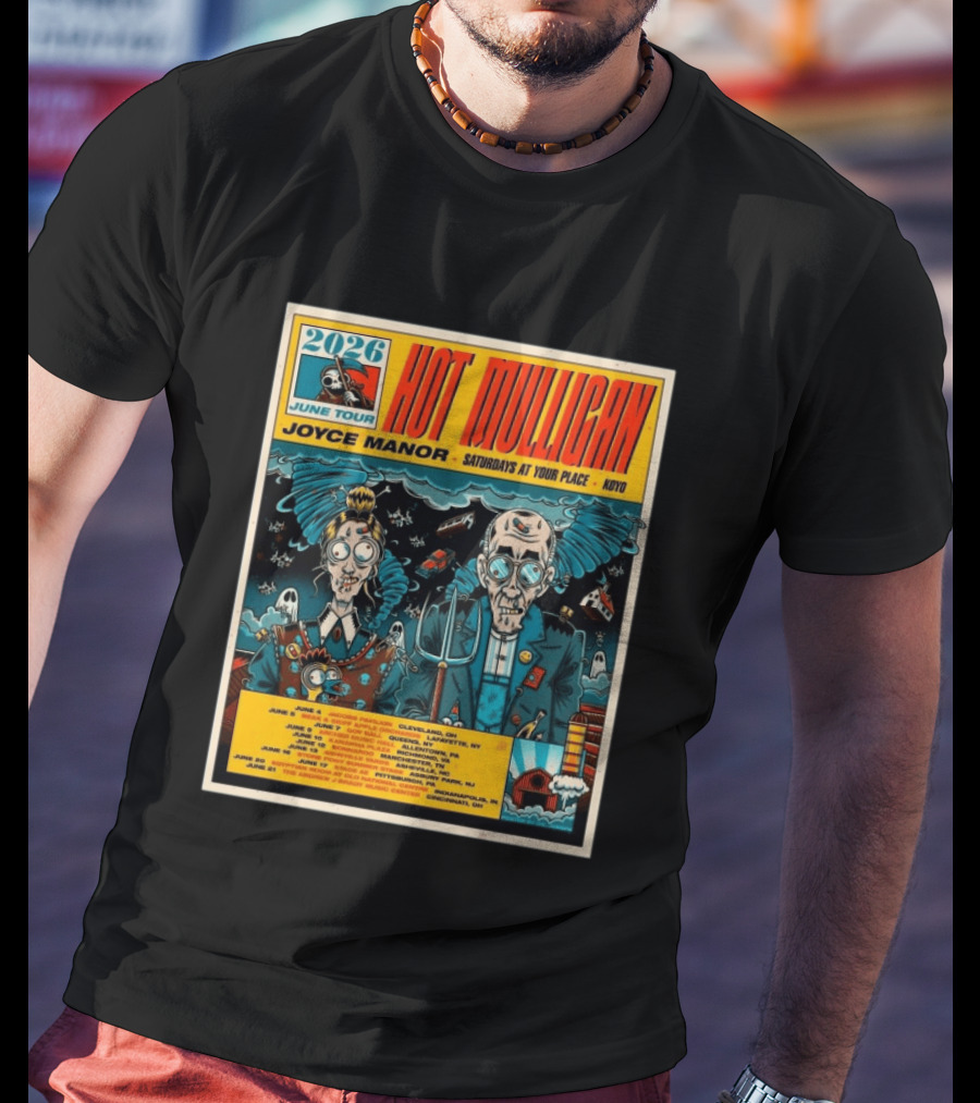 2026 Hot Mulligan June Tour Joyce Manor Saturdays At Your Place Koyo T-Shirt