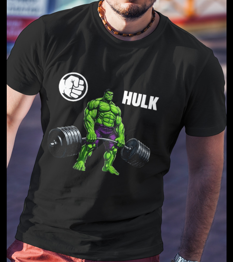 Hulk Lifting Weights Gym Workout Bodybuilding Motivation T-Shirt