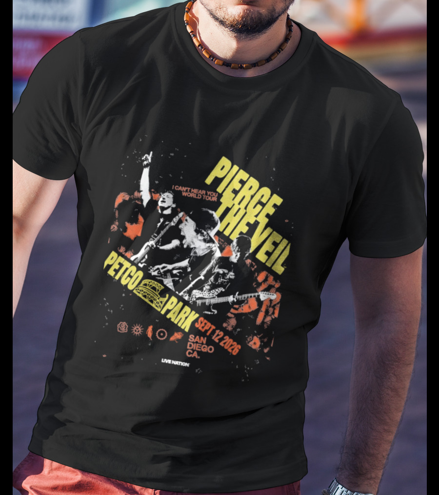 Pierce The Veil Sept 12 2026 Petco Park San Diego CA Concert T-Shirt