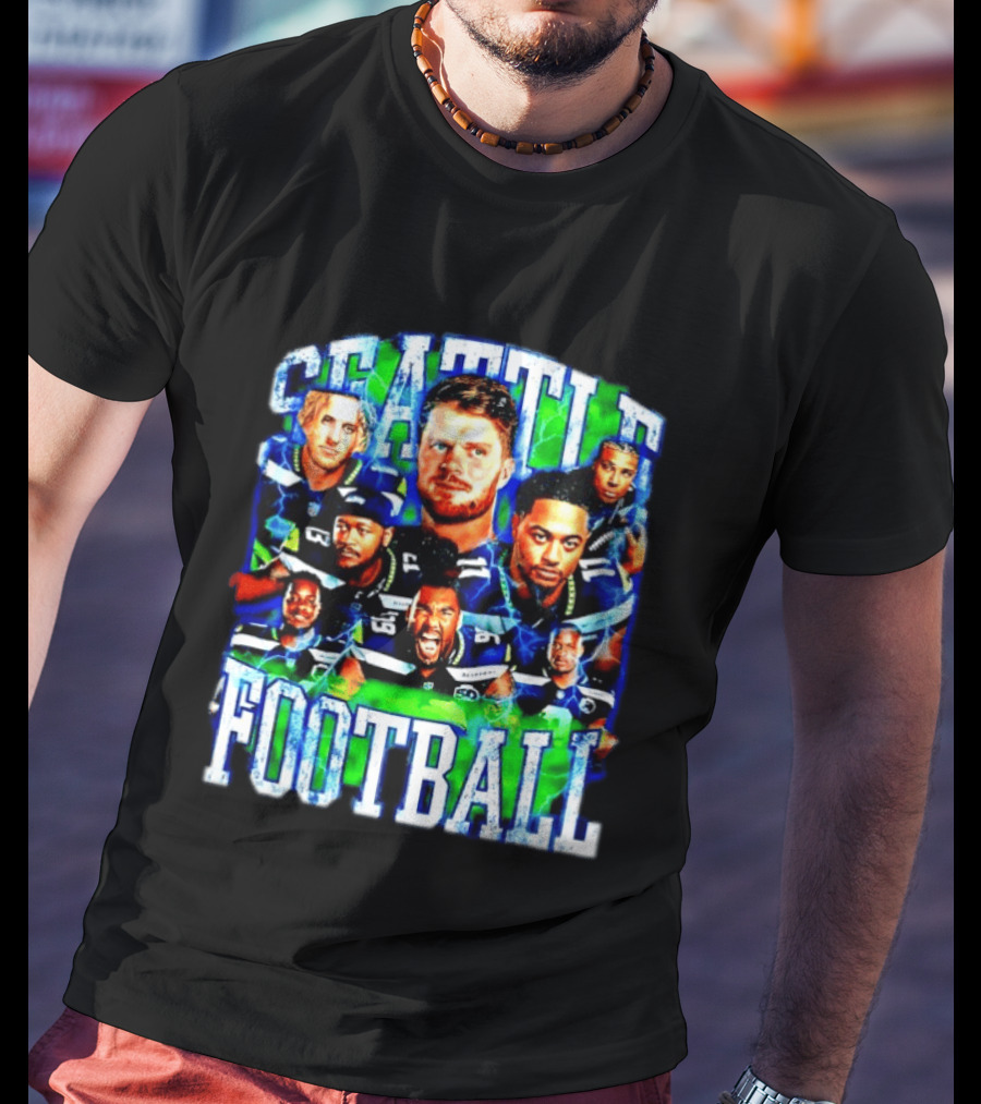 Seattle Football Players Team Spirit Celebration T-Shirt
