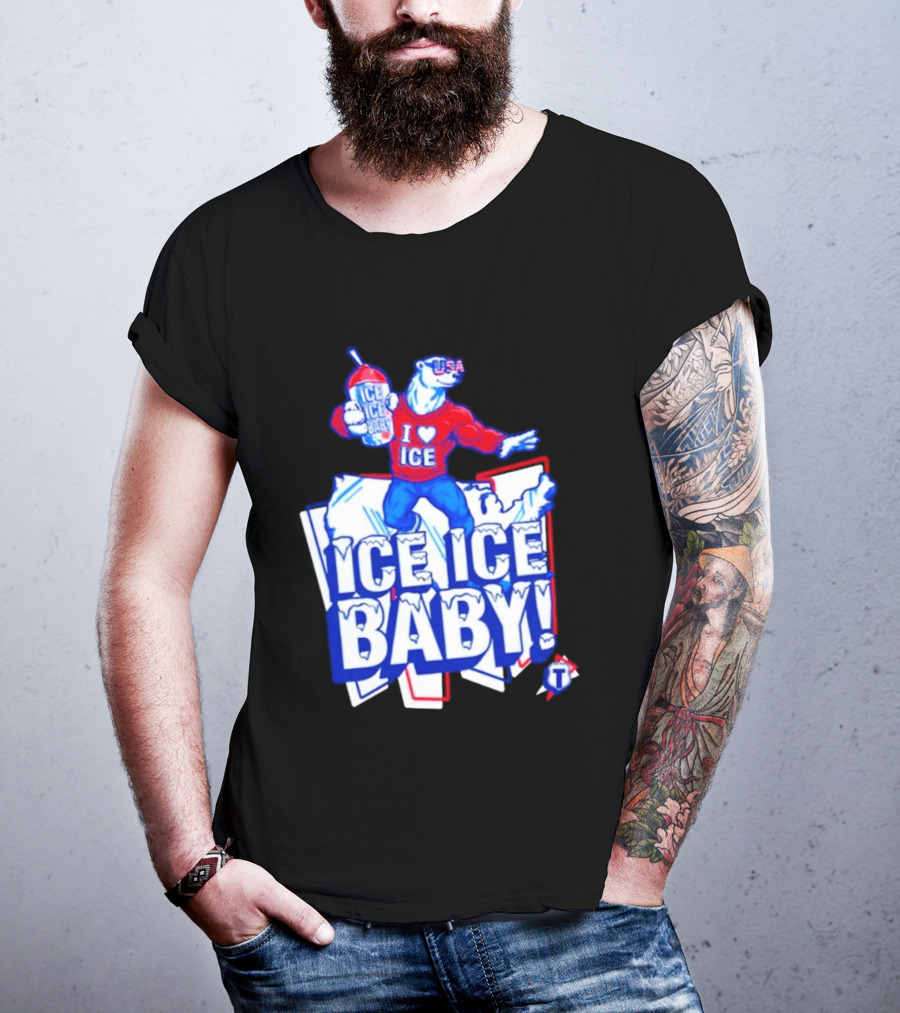 Tatum I Love Ice Ice Baby USA Polar Bear T-Shirt