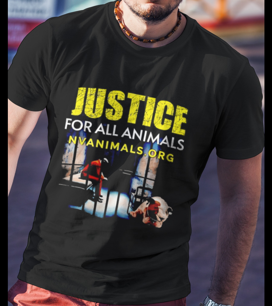 Justice For All Animals NVAnimals.org Compassion Awareness T-Shirt