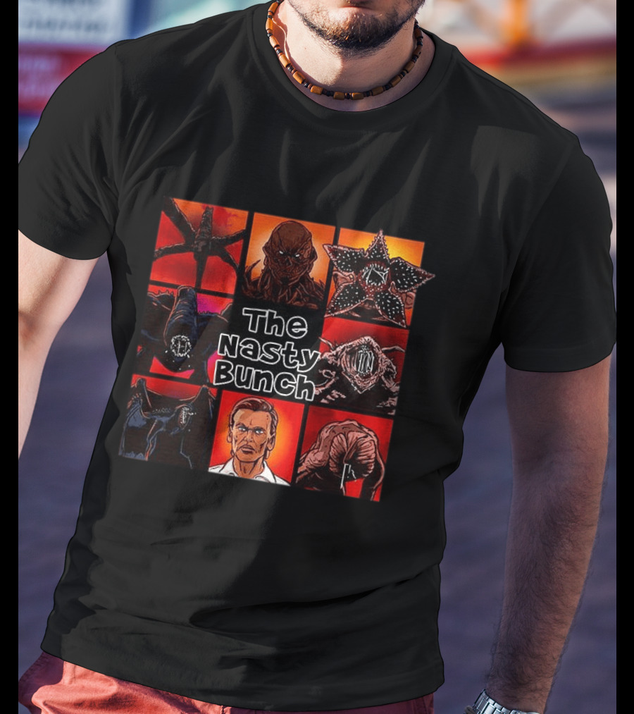 The Nasty Bunch Stranger Things Villains Cartoon T-Shirt
