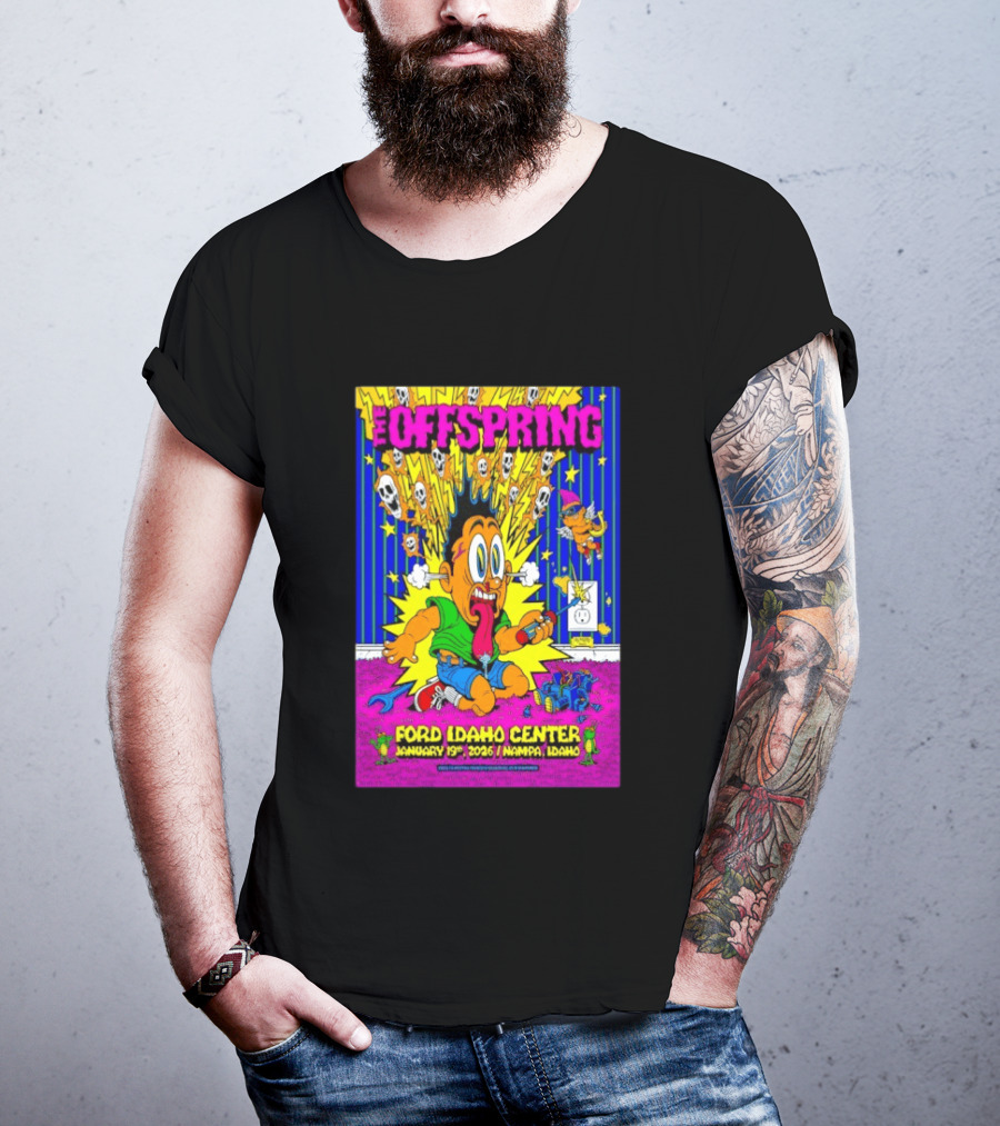 The Offspring Ford Idaho Center January 19 2026 Nampa Idaho T-Shirt