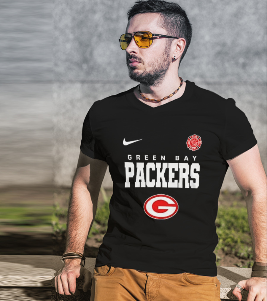 Green Bay Packers Red Friday Firefighter Nike Packers G T-Shirt