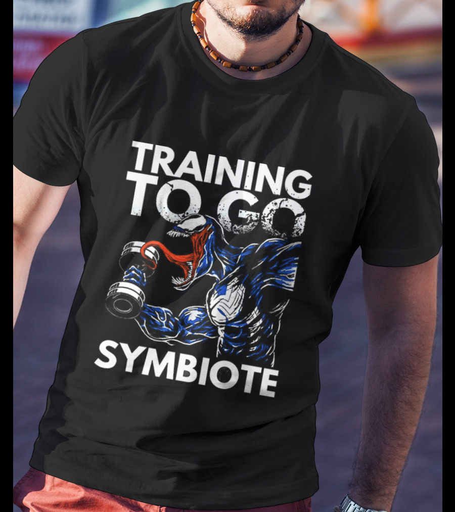 Venom Training To Go Symbiote Gym Comic Fitness Motivation T-Shirt