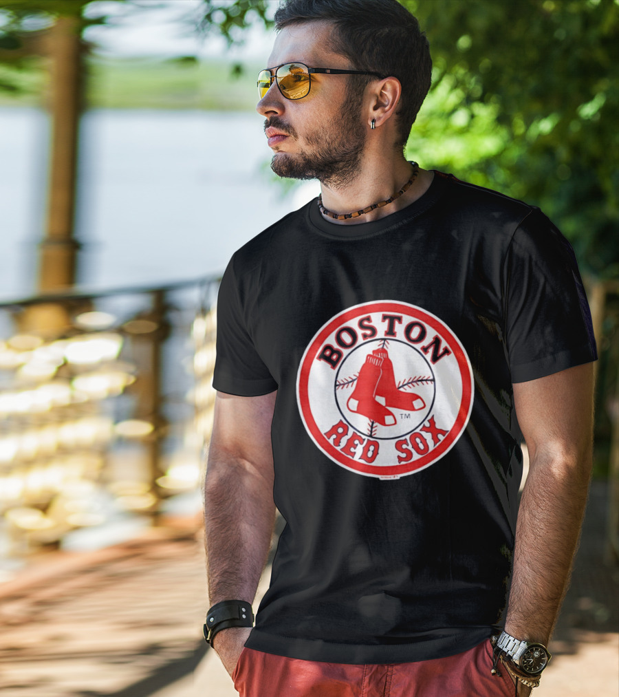 Boston Red Sox Hanging Red Socks Baseball Team T-Shirt