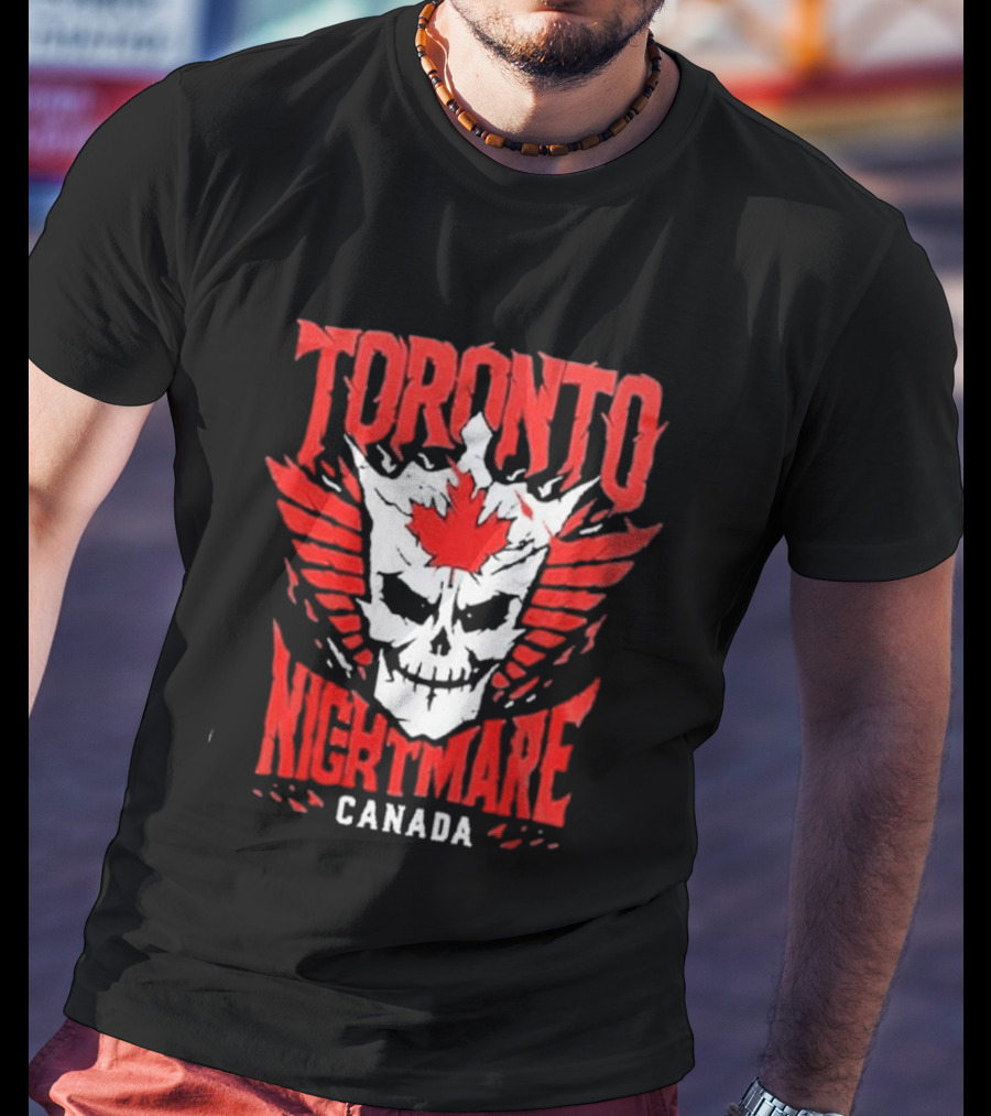 Cody Rhodes Toronto Nightmare Canada Maple Leaf Skull Wings T-Shirt