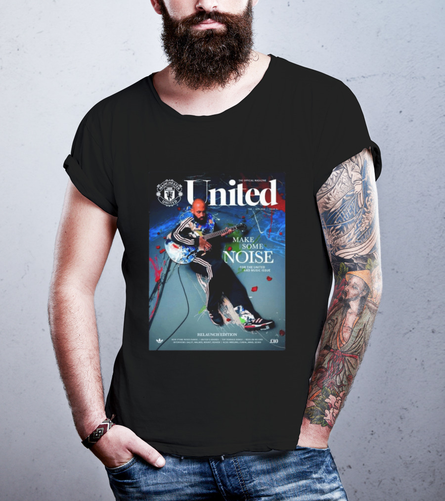 Manchester United United Magazine February April 2026 Make Some Noise Music Edition Cover Relaunch Edition T-Shirt