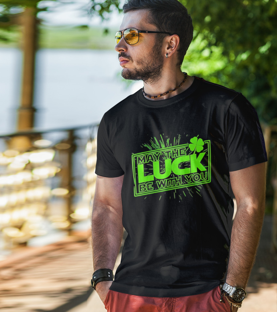 May The Luck Be With You Clover Star Wars T-Shirt