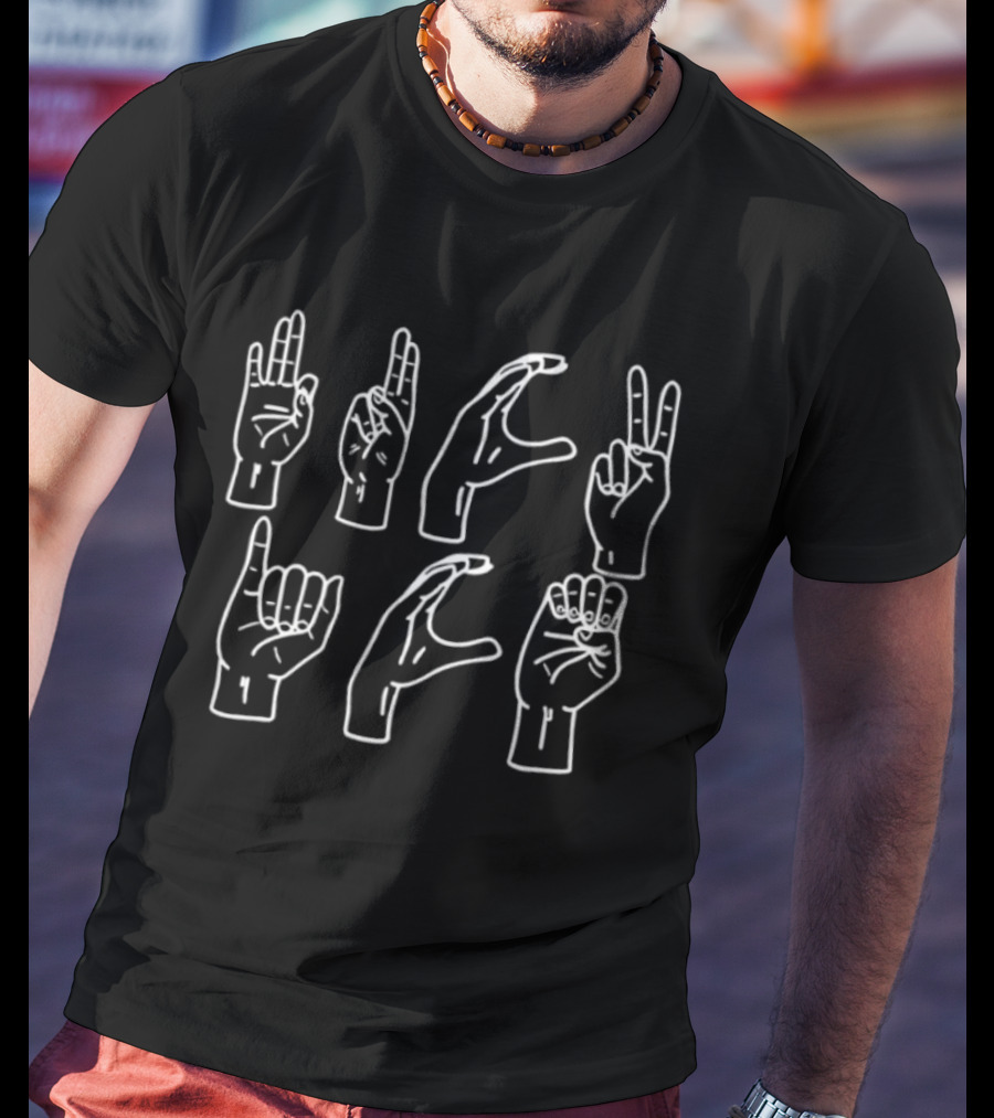 Hand Sign Language Message To ICE T-Shirt
