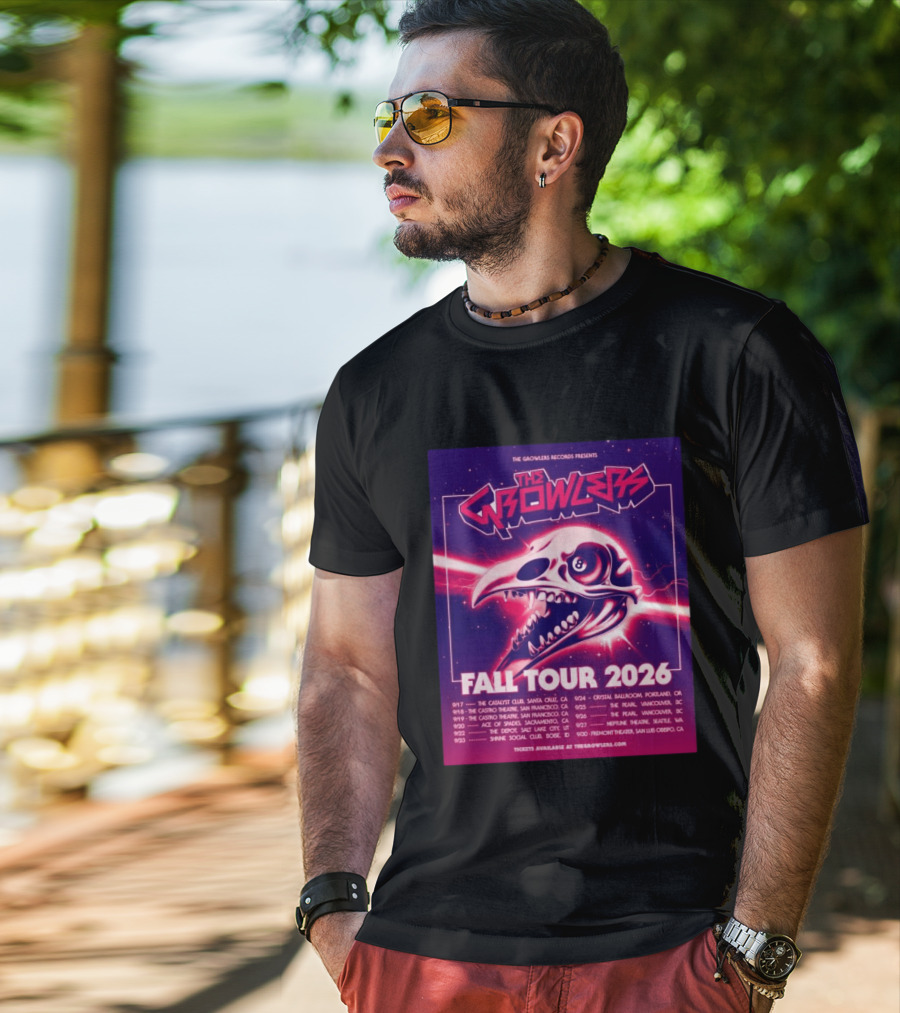 The Growlers Records Presents Fall Tour 2026 Dates Santa Cruz San Francisco Seattle T-Shirt
