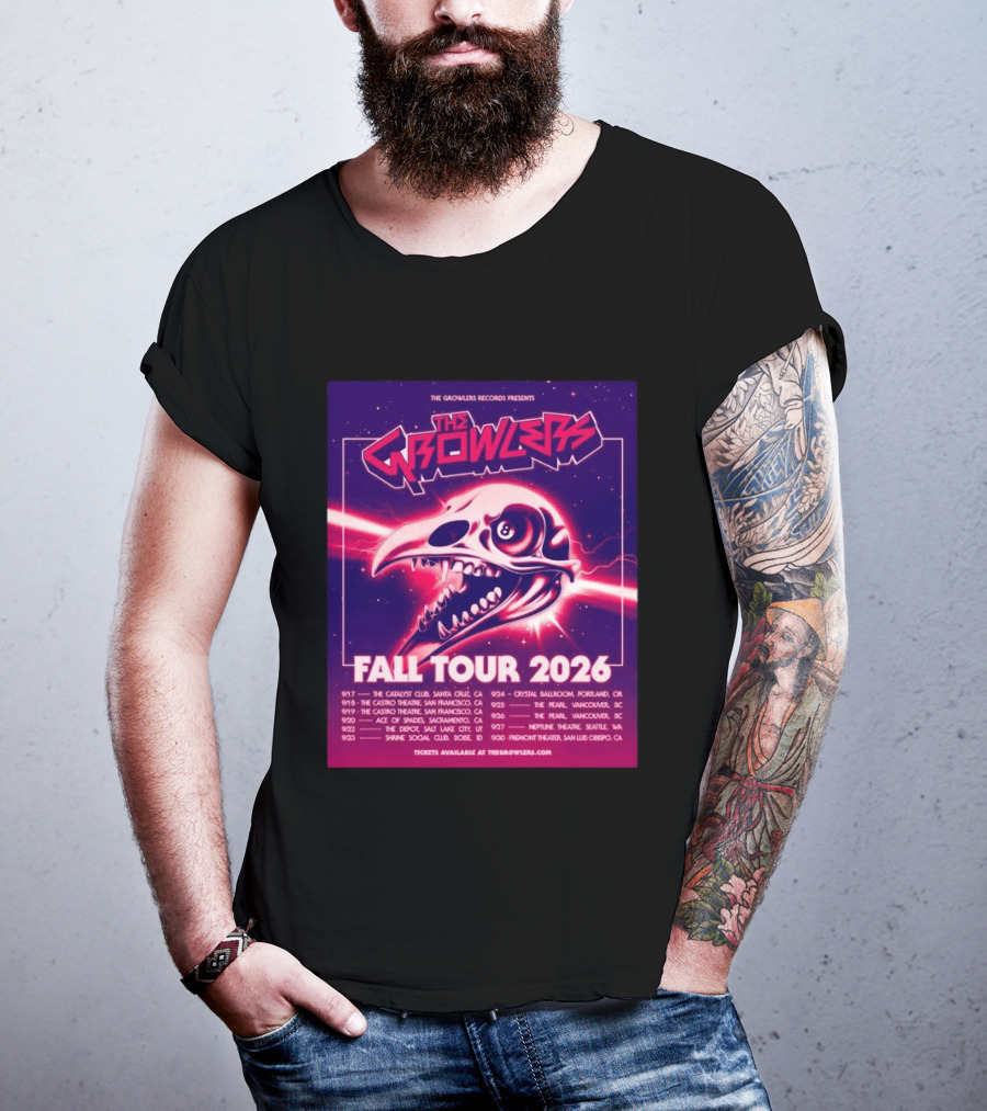 The Growlers Records Presents Fall Tour 2026 Dates Santa Cruz San Francisco Seattle T-Shirt