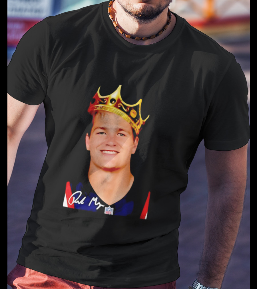 New England Patriots Drake Maye King Of The NFL Star Crown T-Shirt