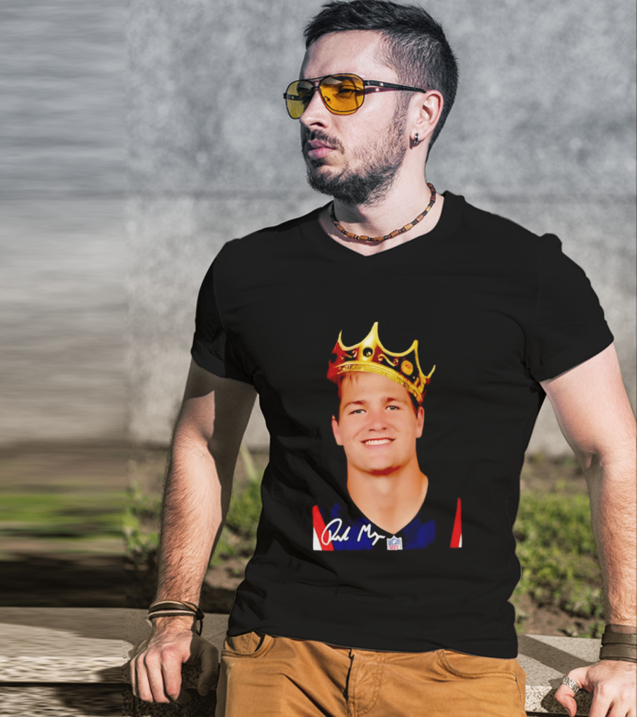 New England Patriots Drake Maye King Of The NFL Star Crown T-Shirt