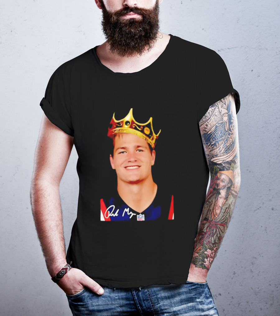 New England Patriots Drake Maye King Of The NFL Star Crown T-Shirt