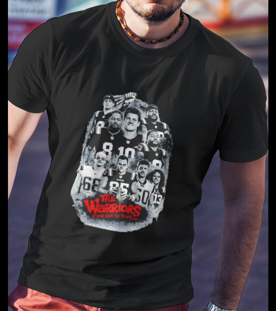 The Warriors Come Out To Play Drake Maye Diggs Vrabel NFL T-Shirt