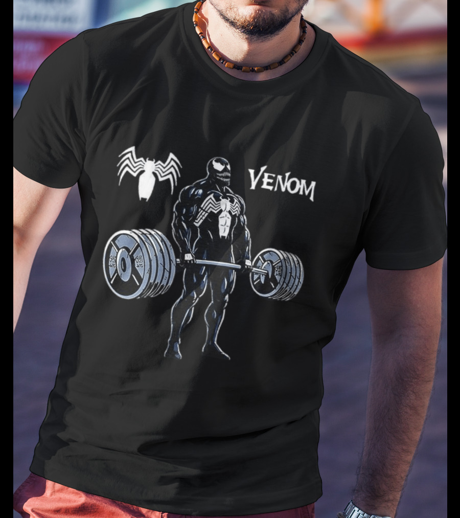 Venom Weightlifting Gym Workout Spider T-Shirt