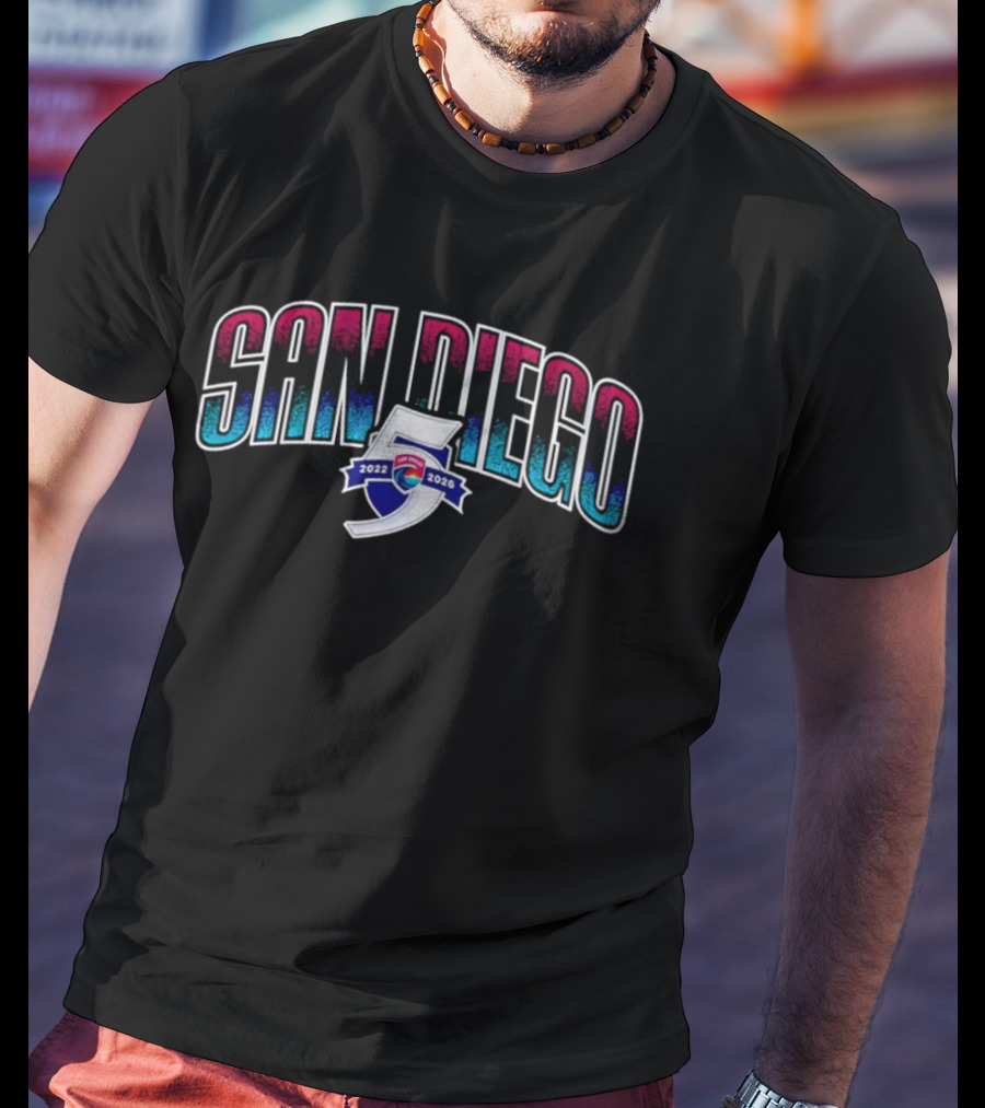 San Diego Wave FC 2022 To 2026 5 Seasons Celebration T-Shirt