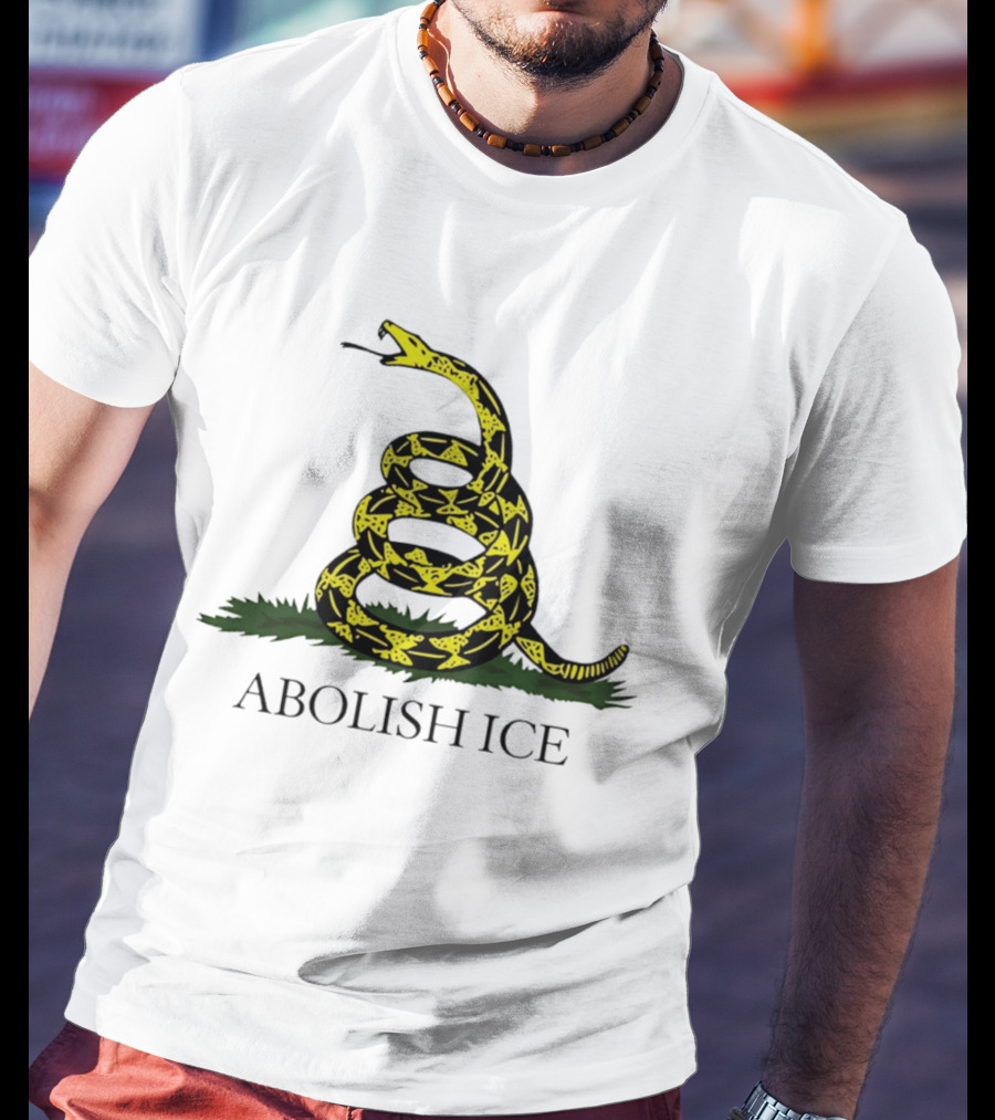 Abolish ICE Gadsden Flag Snake T-Shirt
