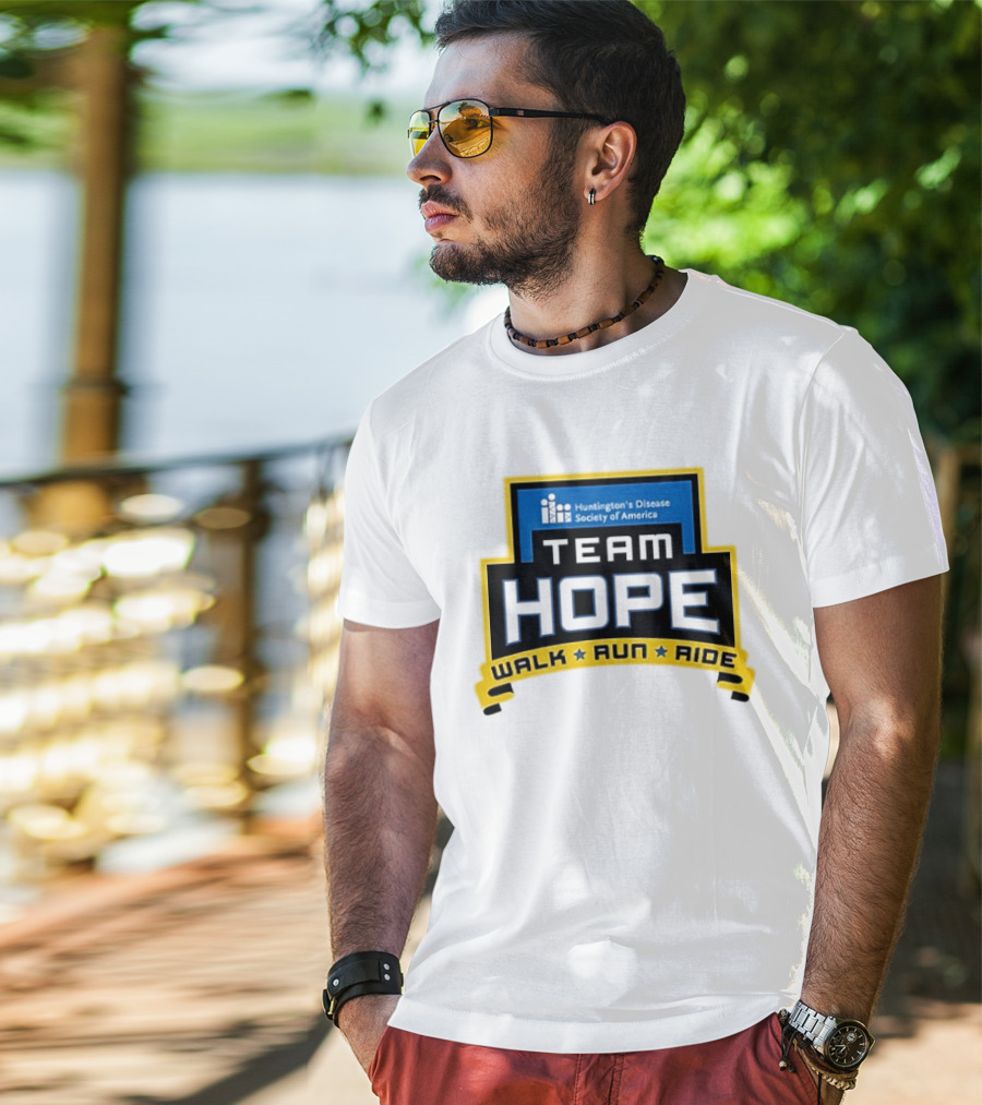 Team Hope Walk Run Ride Huntington's Disease Society Of America T-Shirt