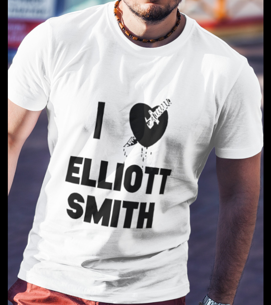 I Heart Elliott Smith Guitar Heart T-Shirt