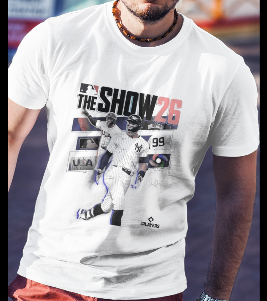 MLB The Show 26 Aaron Judge Yankees Cover Athlete T-Shirt
