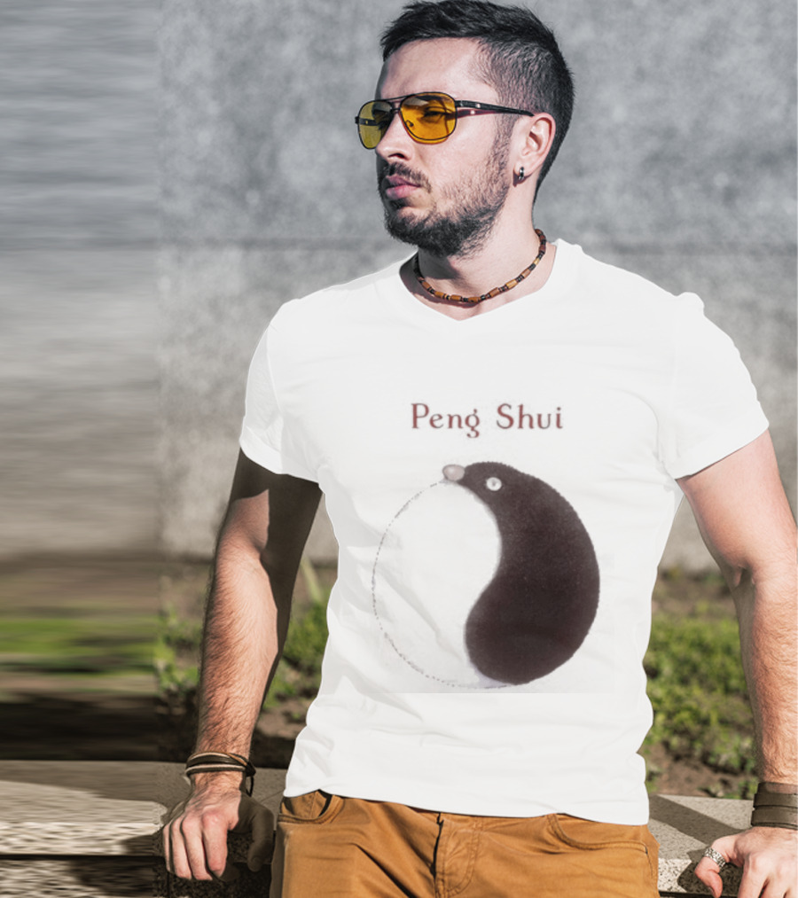Peng Shui Yin Yang Symbol Smoke T-Shirt