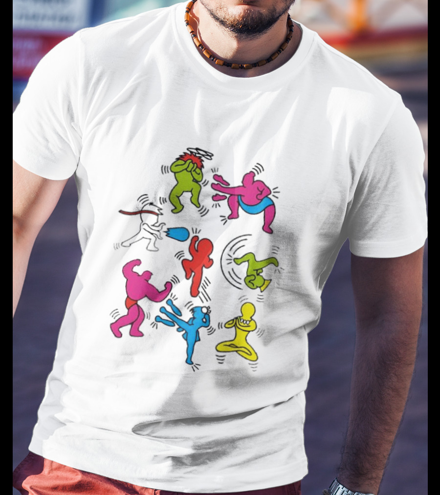 Original 8 Pop Fighter SF 2 Video Game Characters T-Shirt