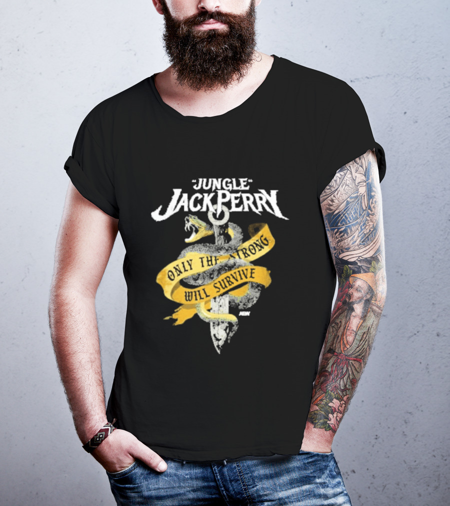 Jungle Jack Perry Only The Strong Will Survive Snake And Sword T-Shirt