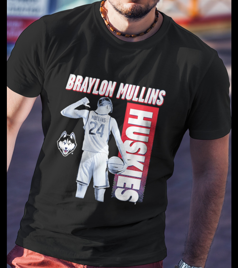 Braylon Mullins UConn Huskies Basketball 24 T-Shirt