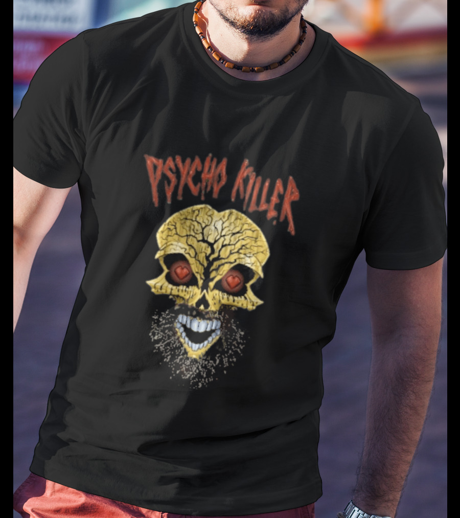 Tommaso Ciampa Psycho Killer Gold Skull With Hearts T-Shirt