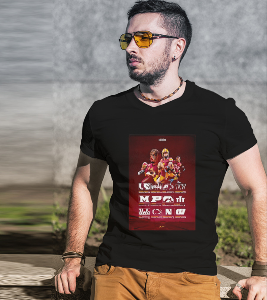 Minnesota Golden Gophers 2026 NCAA Football Schedule Indiana Illinois Purdue Iowa Michigan Northwestern UCLA Penn State T-Shirt