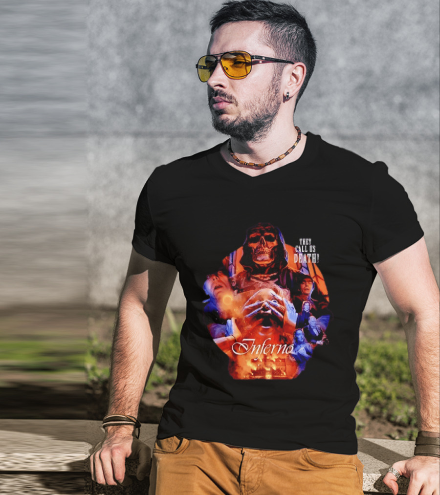 Dario Argento's Inferno They Call Us Death Horror Movie Collage T-Shirt