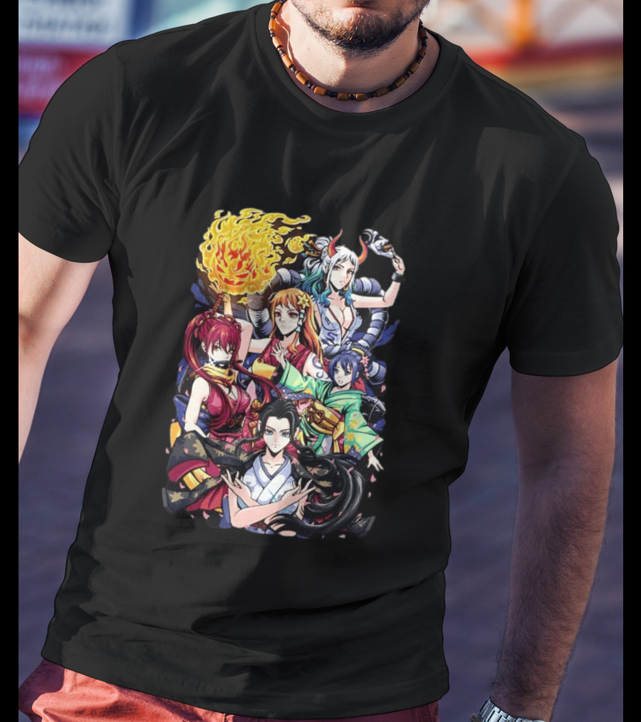 Wano Country Arc One Piece Anime Female Characters Crimson Voyage T-Shirt