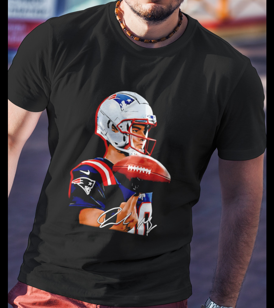 Drake Maye New England Patriots Quarterback Football Patriots Jersey T-Shirt