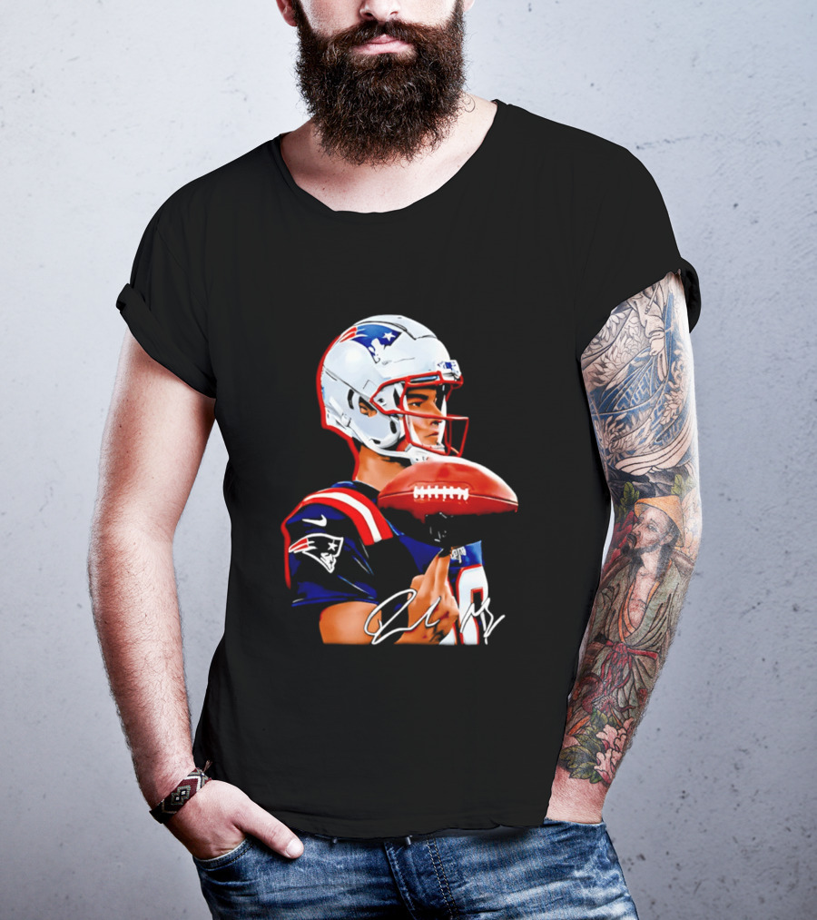 Drake Maye New England Patriots Quarterback Football Patriots Jersey T-Shirt